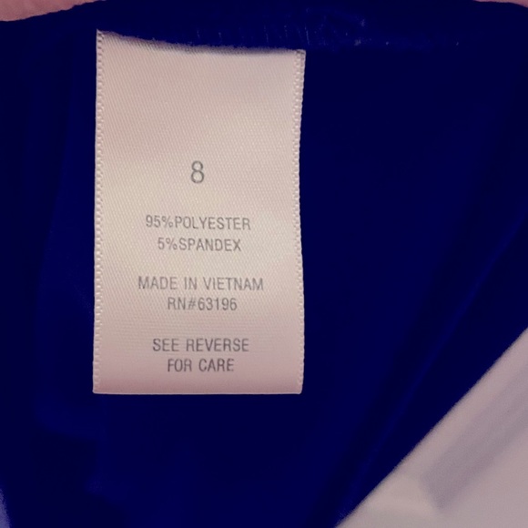 Dress Barn royal blue dress size 8 - Picture 7 of 7